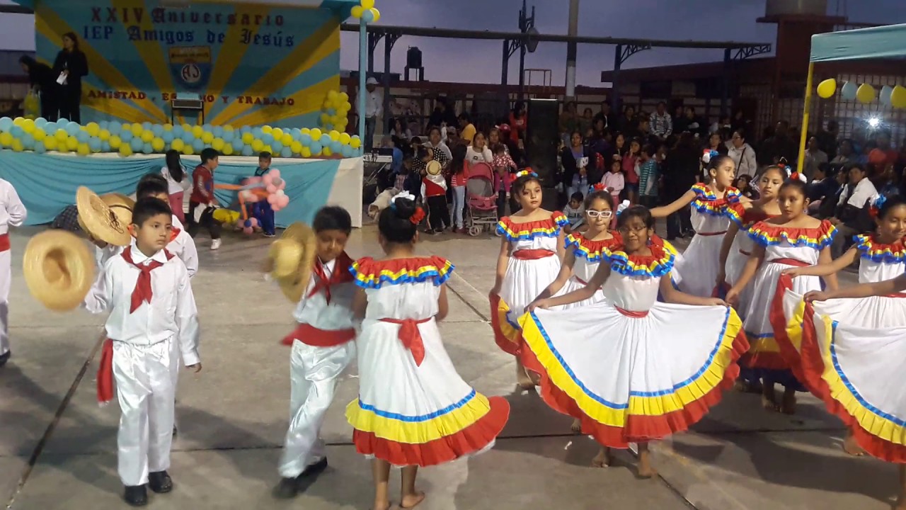 5to de primaria -  La Pollera Colorada ( Danza Colombiana)