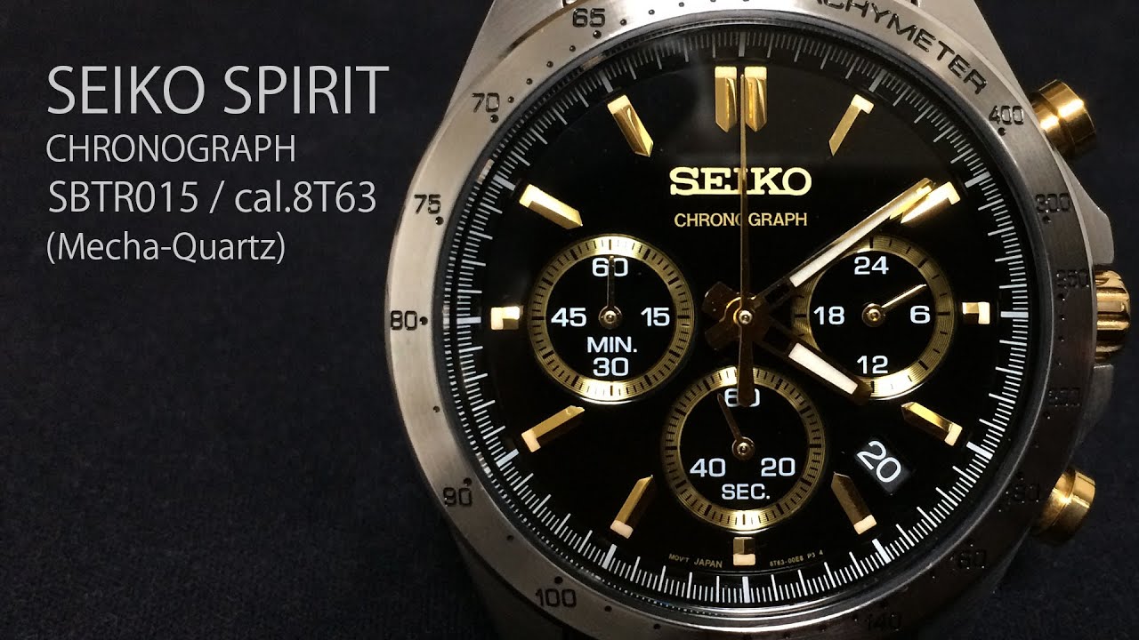 SEIKO SPIRIT SBTR015 / cal.8T63 Mecha-Quartz Chronograph
