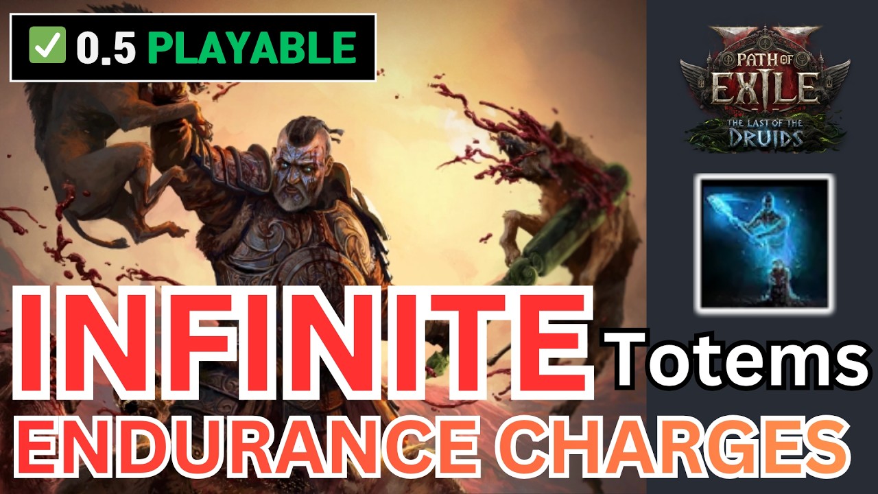 [POE2] Sunder Totem Warbringer - Infinite Endurance Charge Generate