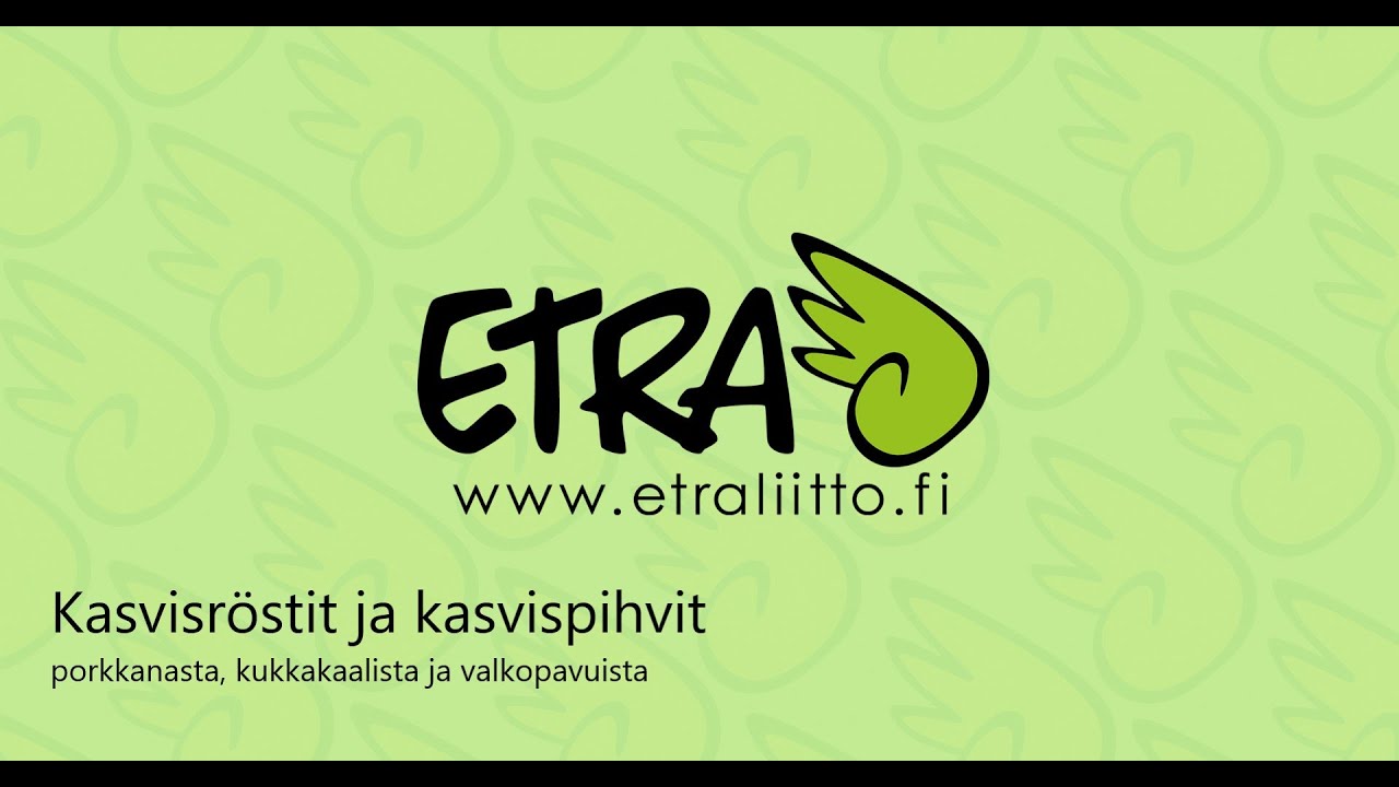 Kasvispihvit ja röstit