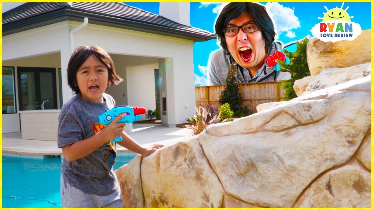 Blaster Toys Ryan vs Daddy Payback Time!!!