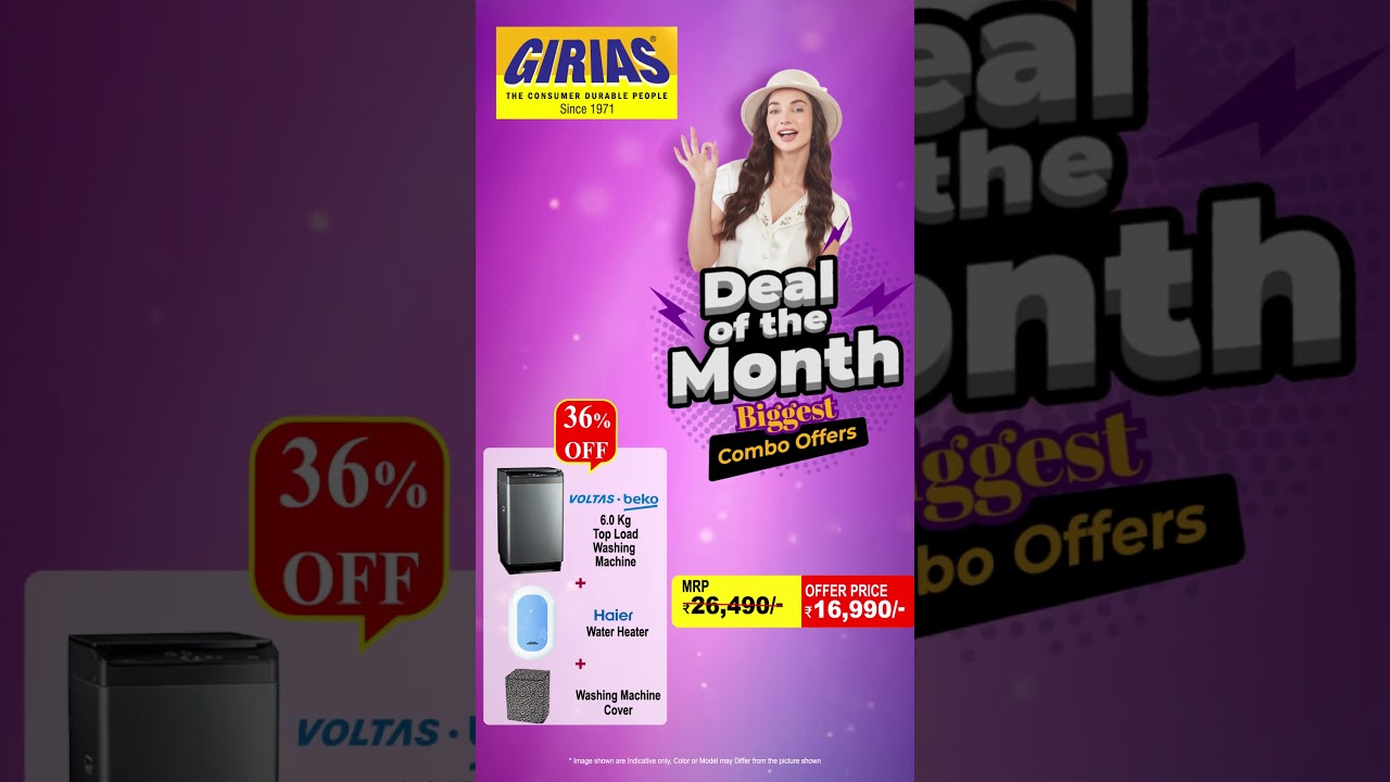 Deal of the Month Biggest Combo Offers at Girias | Washing Machine & Dishwasher Offers | Hurry Up!
