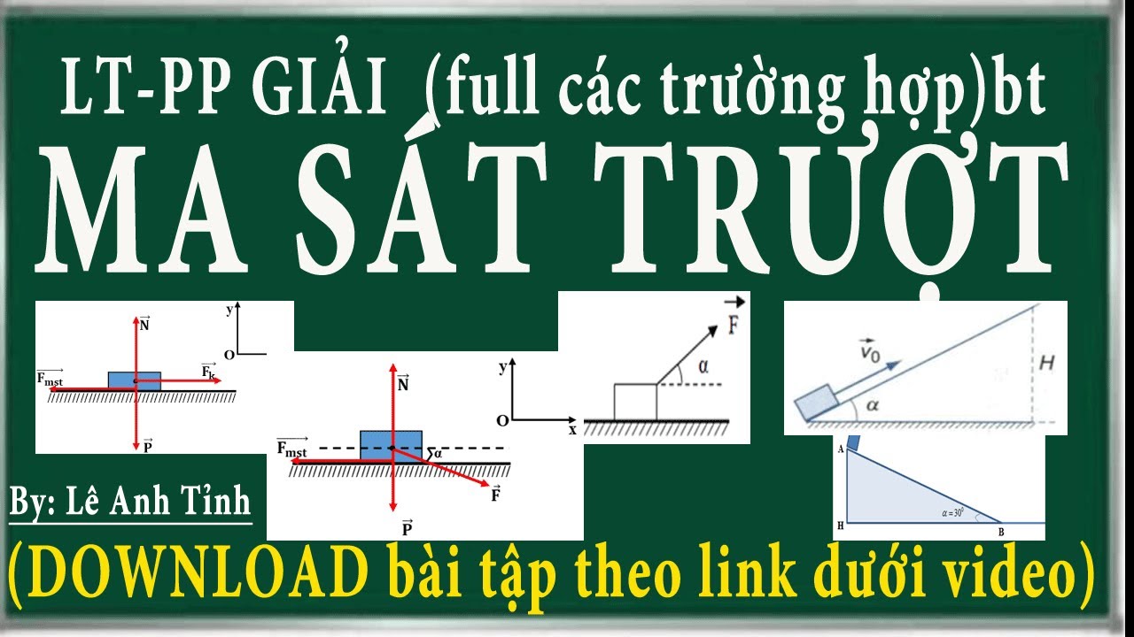 Vật lí 10 || Phương pháp giải bài tập về lực ma sát trượt || Chương trình SGK mới