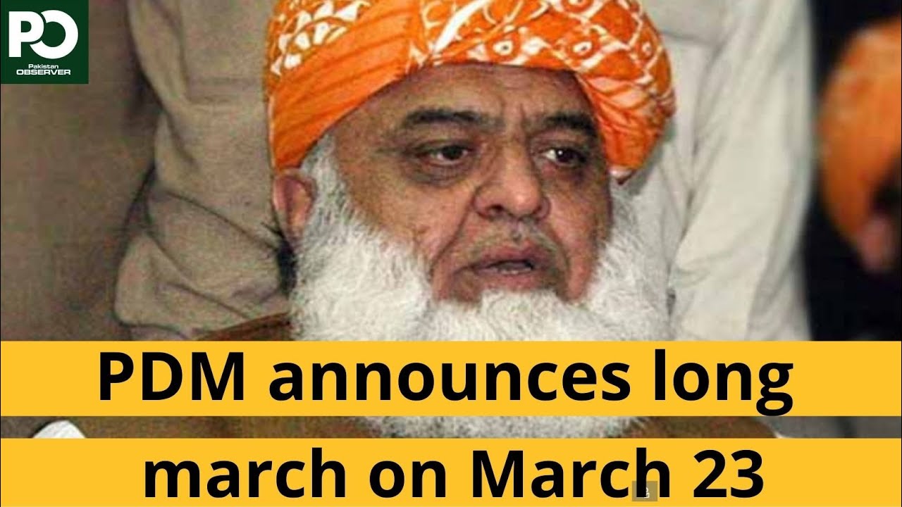PDM announces long march on March 23 | Pakistan Observer
