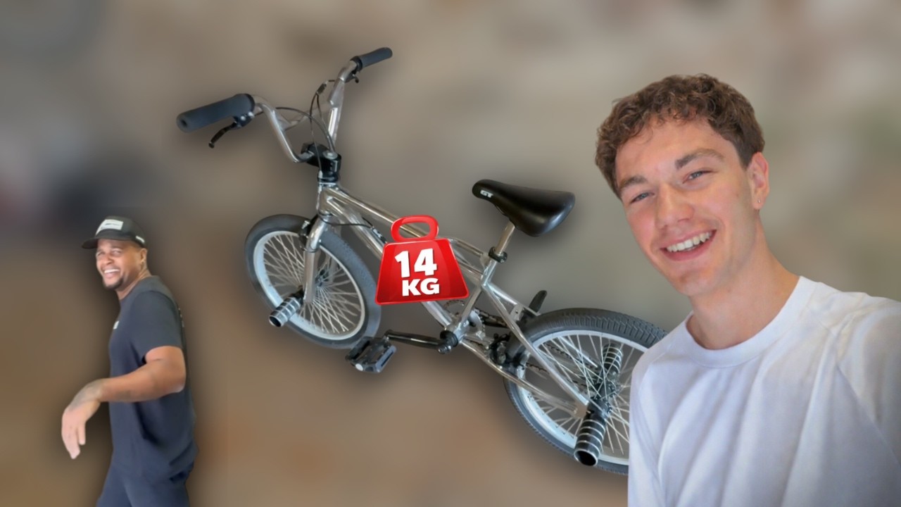 1 VS 1 AVEC UN VELO DE 14KG (c'est lourddd) | GAME OF BIKE FT. ROBSON LUIZ