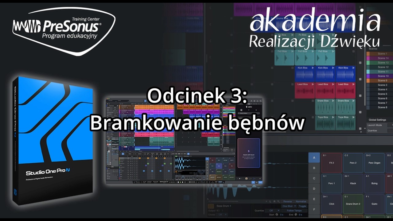 PreSonus Studio One 7 Odcinek 3 Bramkowanie Bębnów