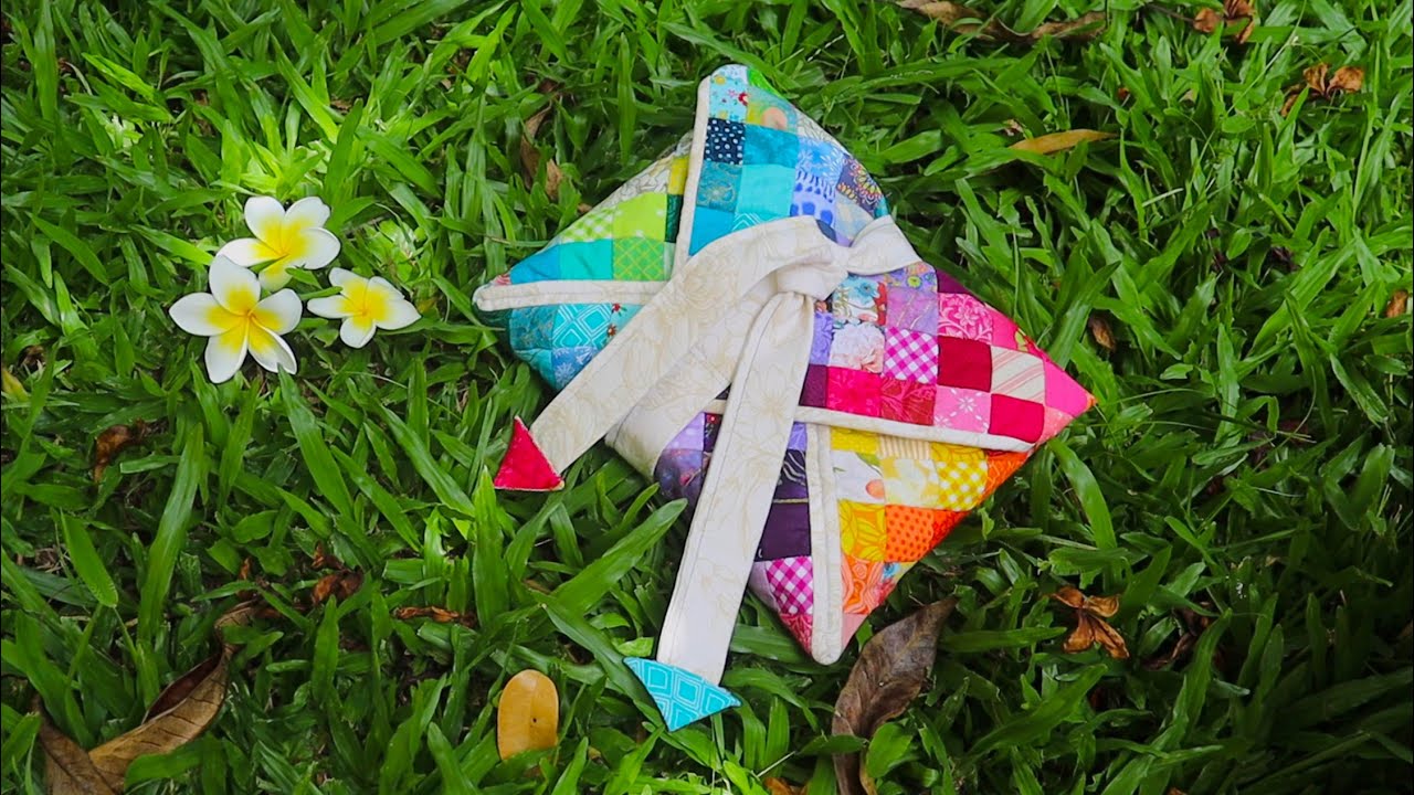 My 1st Fabric Envelope Bag | Slow Stitching | #0002