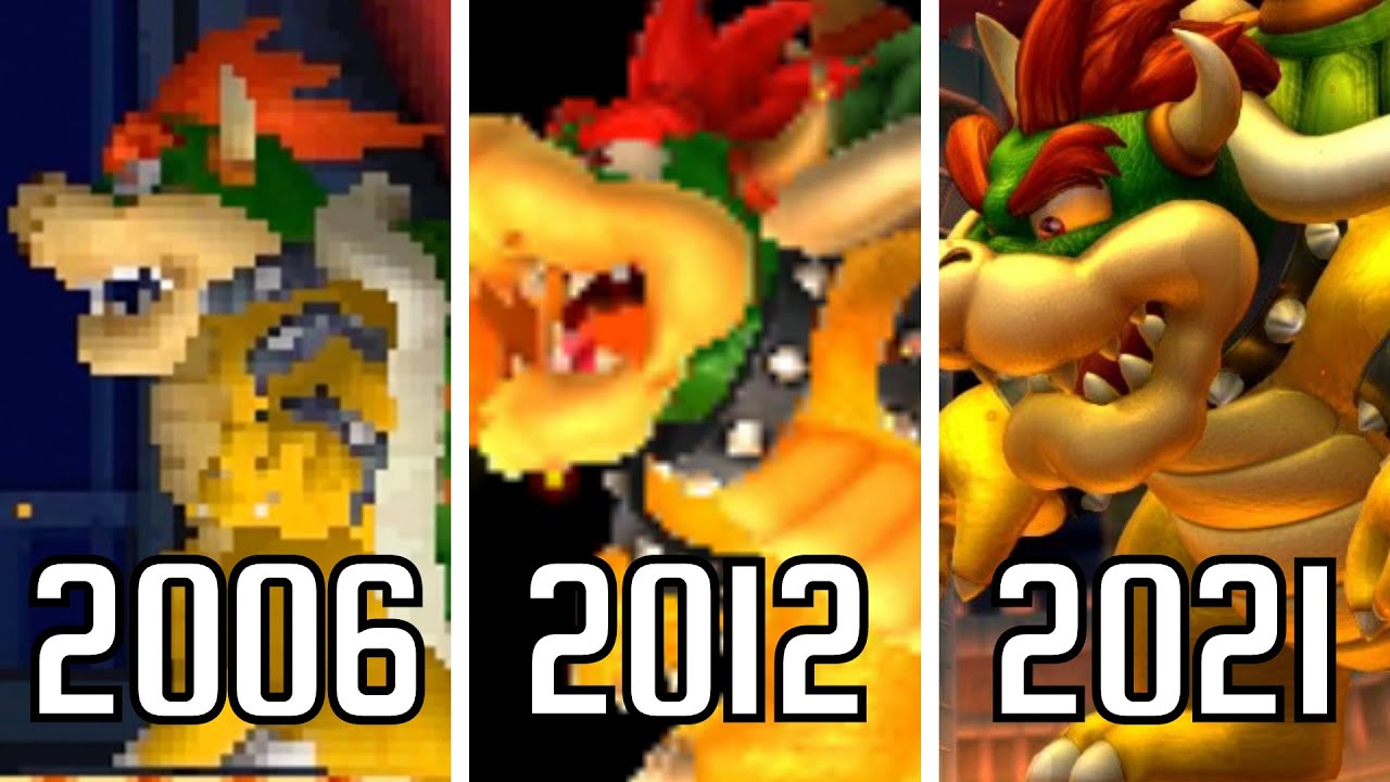 Evolution of Bowser Battles in New Super Mario Games (2006 - 2021)