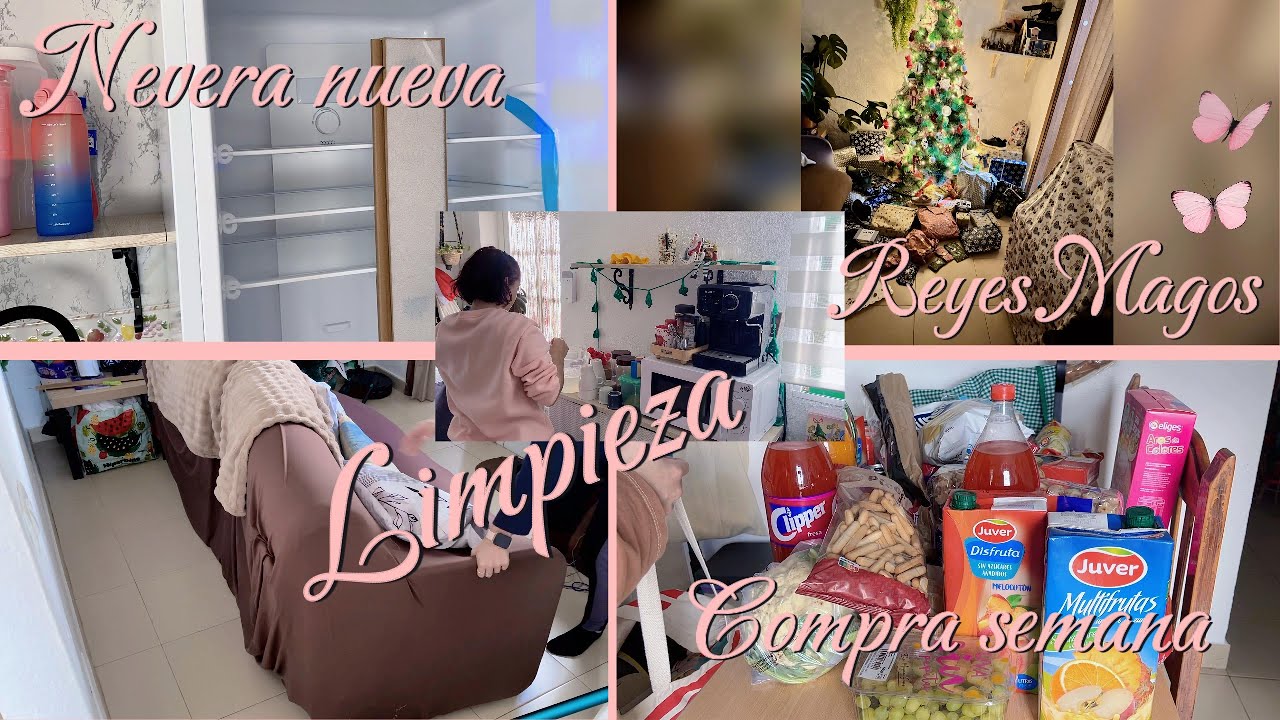 Acompañame a limpiar la casa + Nevera nueva + Compra semana +Reyes magos