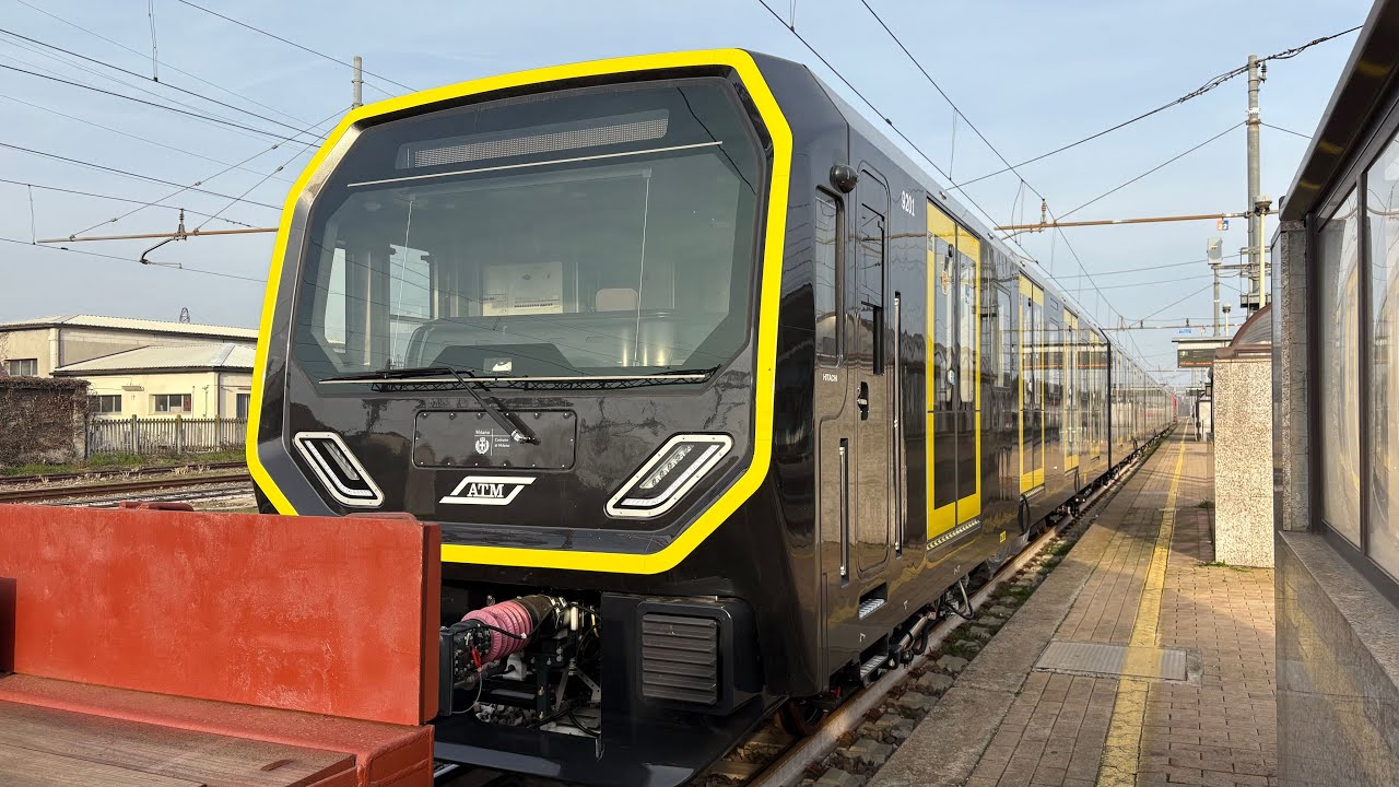 Consegna nuovo treno Galileo 9201-9202 per la M3 di Milano, in arrivo e in partenza da Voghera