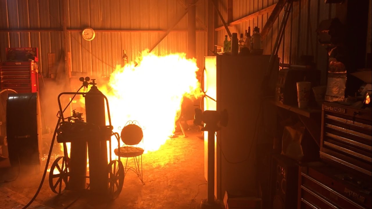 Paint Can In The Stove! Explosion