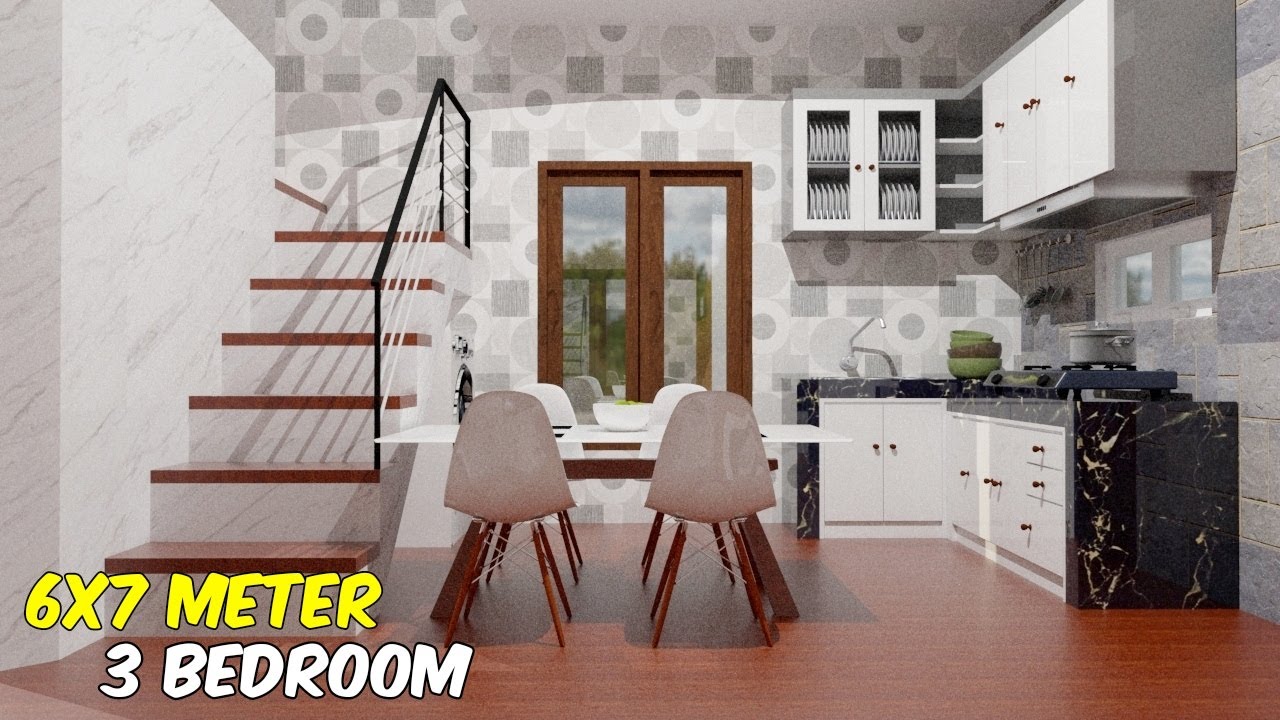Rumah Minimalis 2 Lantai 6x7 Dalamnya Bagus Banget