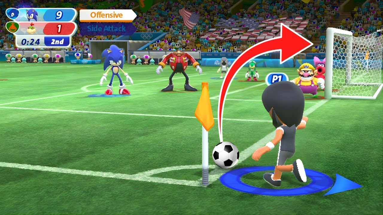 Sonic + Mii Are UNSTOPPABLE?! 😱 | Mario & Sonic Tokyo 2016 Football