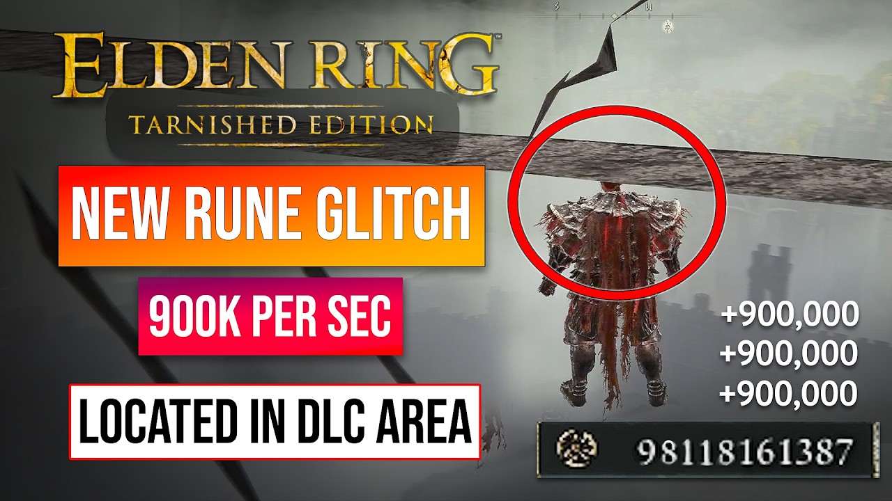 Elden Ring Rune Farm ✅ | New Rune Glitch No One Knows In DLC Area | 900 Million Runes!