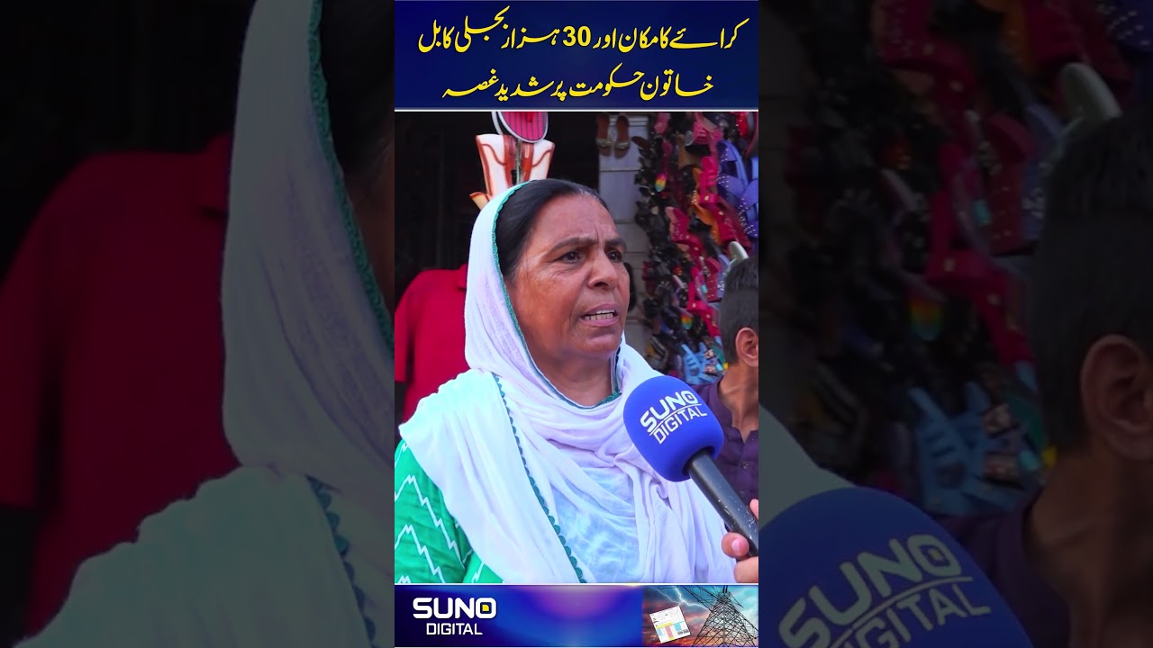 Woman Bashes Govt over the high electricity bills #woman #pakistan #electricitybills
