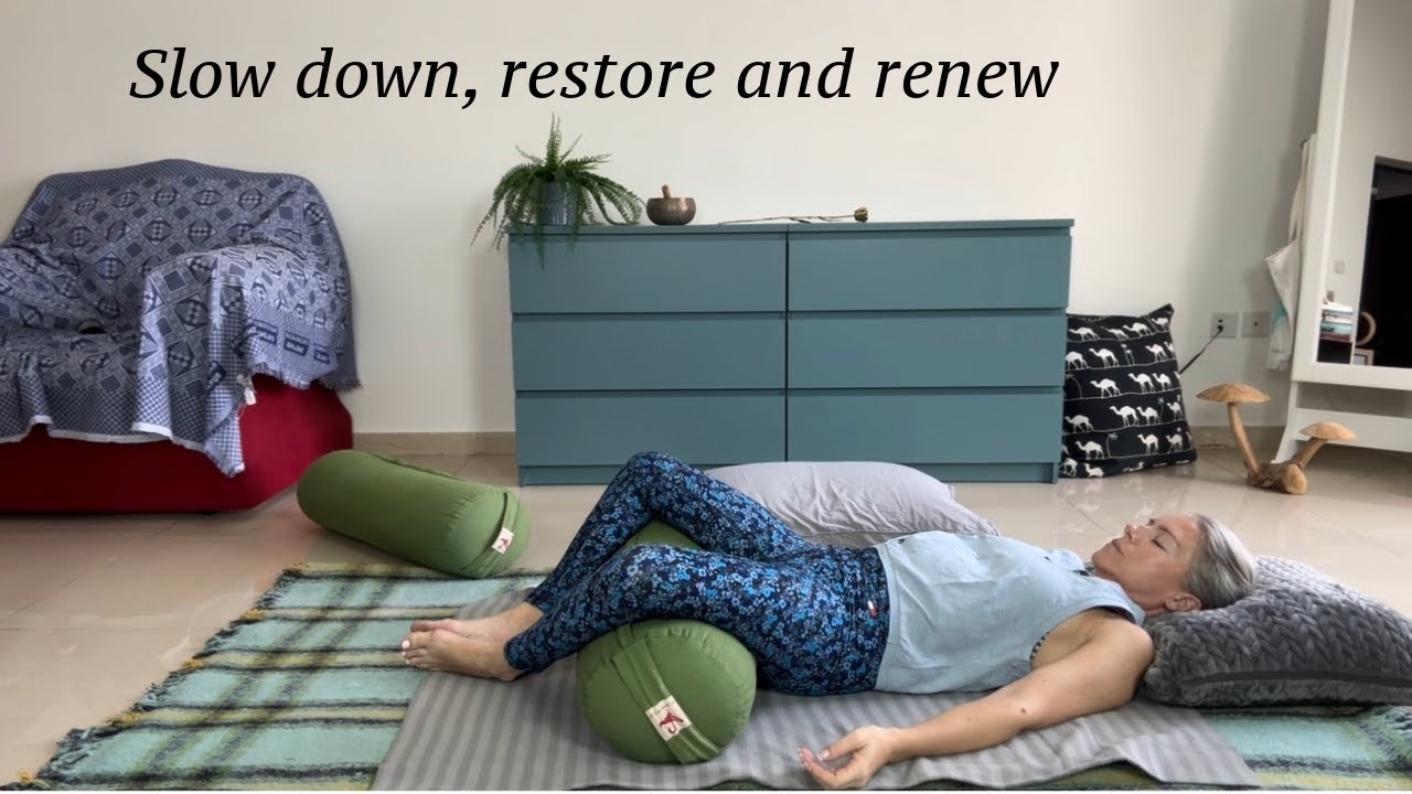 Restorative Yoga Therapy for back pain and fatigue - Pathways to Wellness, week 4