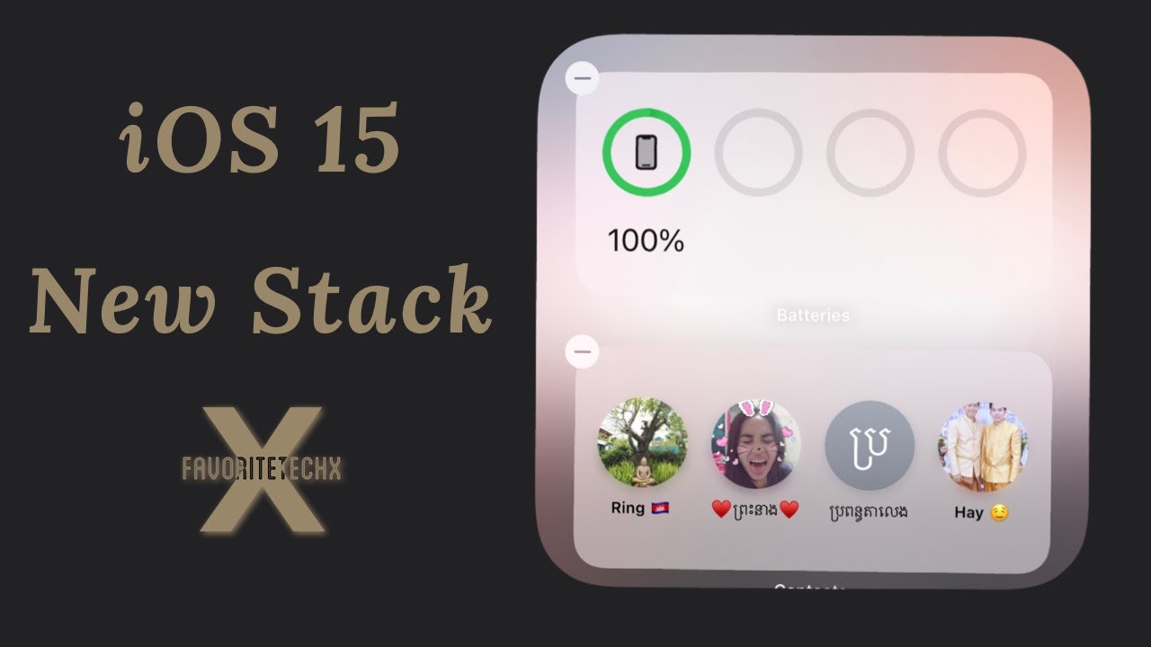 iOS 15 vs iOS 14 Stack Widgets 🤩