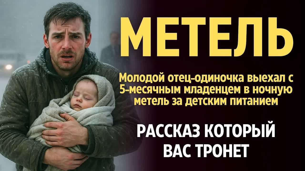 ТРОГАТЕЛЬНАЯ ИСТОРИЯ： Молодой отец-одиночка выехал с 5-месячным младенцем в ночную метель за едой.