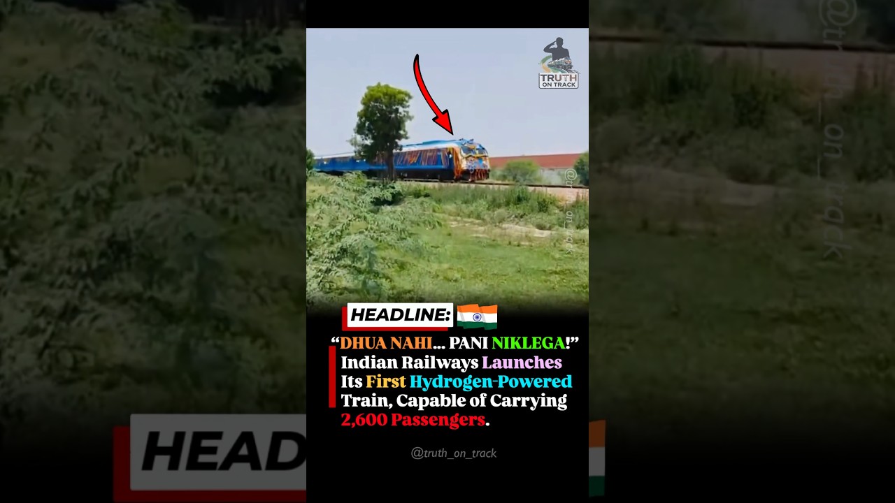 India's First Hydrogen-Powered Train Is Finally Here! 🇮🇳 #indianrailways #shorts