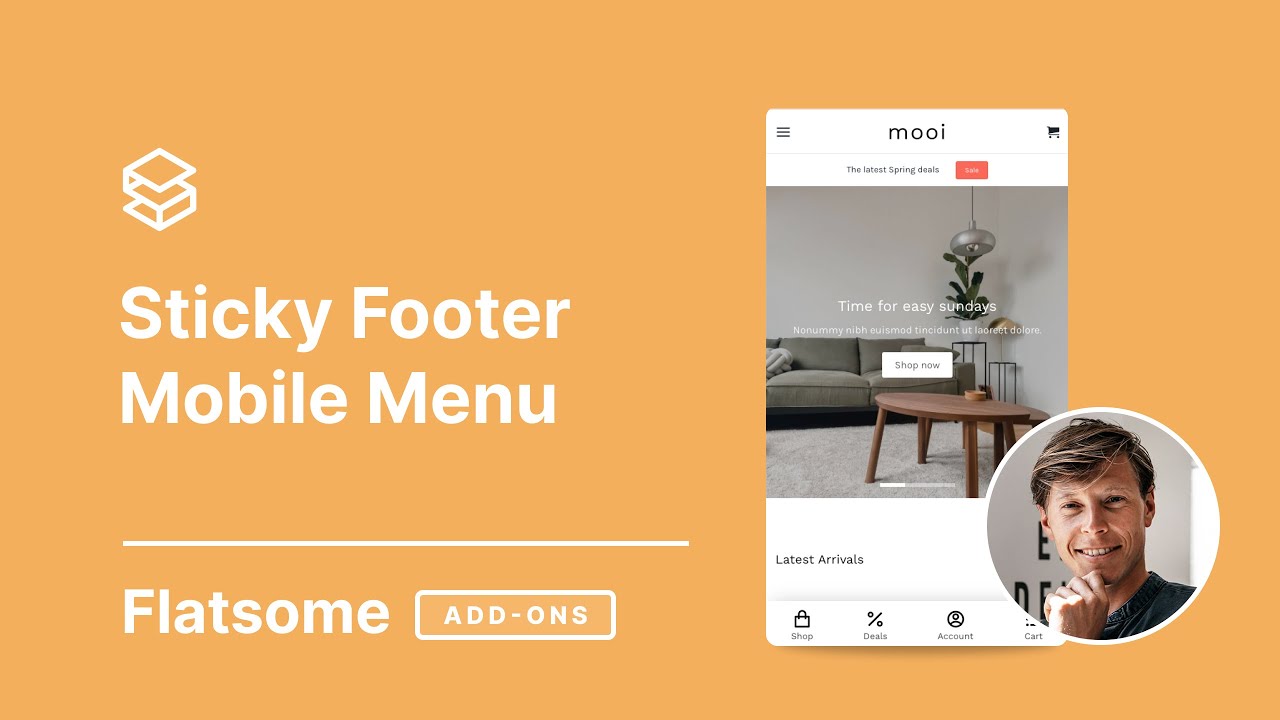 Sticky Mobile Footer Menu for Flatsome Theme Tutorial