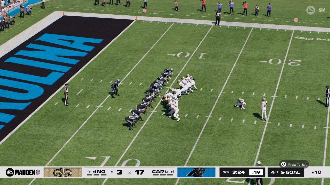 Saint vs panther week 9
