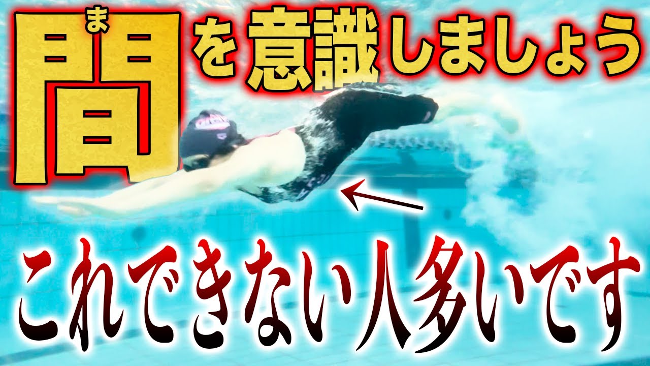 【バタフライ】スイムの命は「間」です！ここでみんなと差をつけよう／タイミング／ストローク／第一キック／第二キック #224