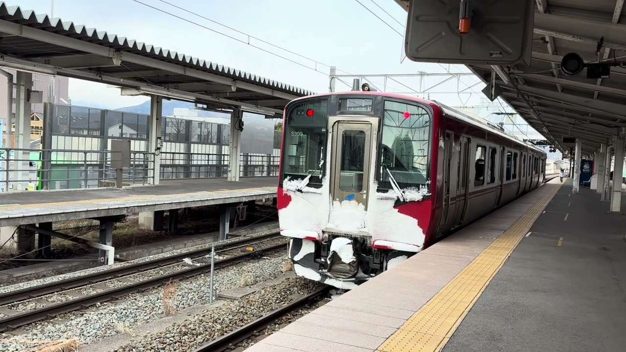 【長野県地方雪❄️】しなの鉄道しなの線SR1系S309編成上田駅回送停車中