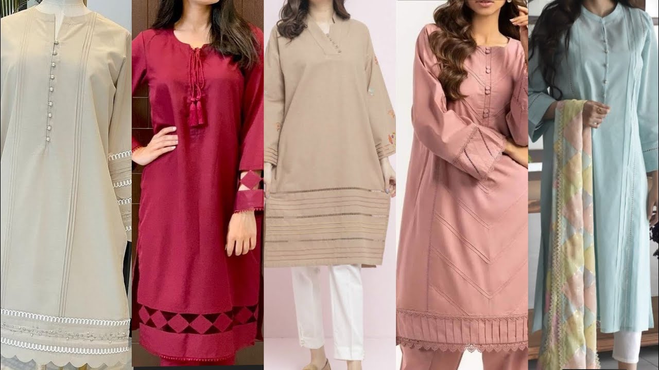 Simple and unique branded plain suit design 2025 | plain kurta shalwar | plain dress @IJfashionworld