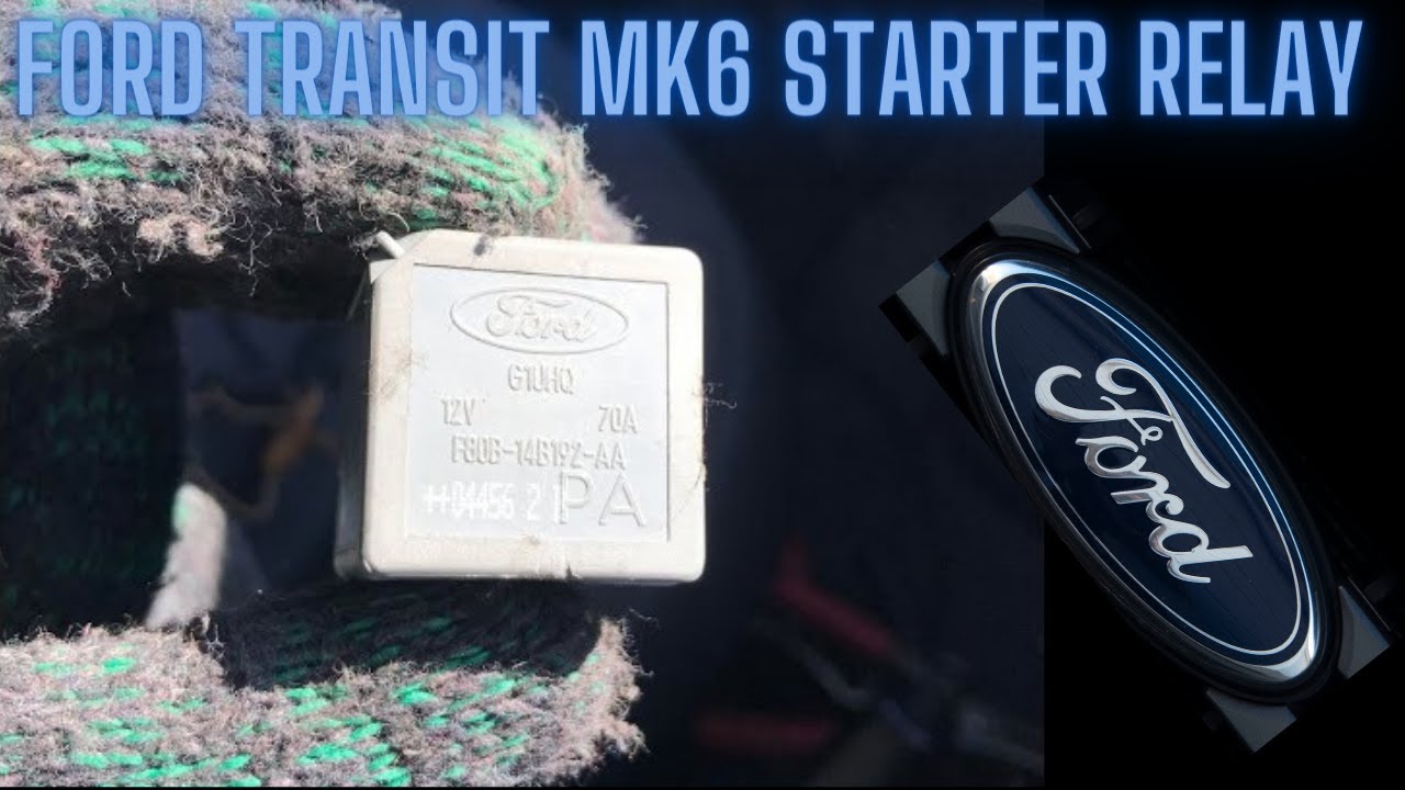 Ford Transit mk6,fix starter relay ,ignition relay,G1UHQ ,12V 70A ,F80B-14B192-AA ,reparert relé,4K