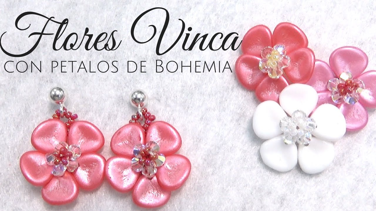 Como hacer Flores Vinca con Pétalos de Bohemia DIY