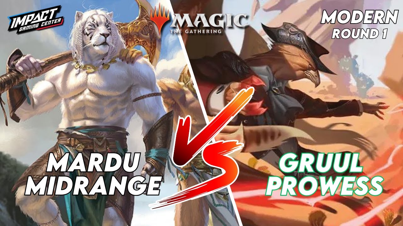 Mardu Midrange (Ben B) VS Gruul Prowess (Will P) [PAPER] | Modern FNM at Impact Gaming Center