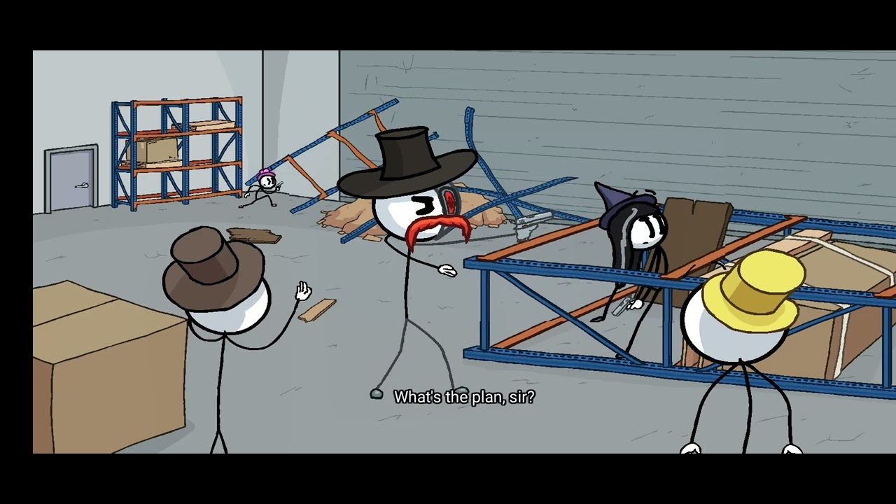 Henry Stickmin Completing the mission MBH (Master Bounty Hunter)