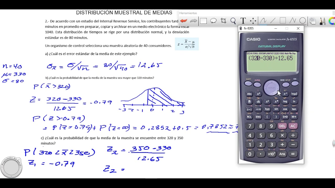 DISTRIBUCIÓN MUESTRAL DE MEDIAS - EJEMPLO 2