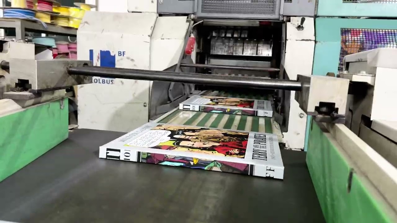 Terry and the Pirates: The Master Collection, Vol. 10-12! Behind the scenes of the binding process!