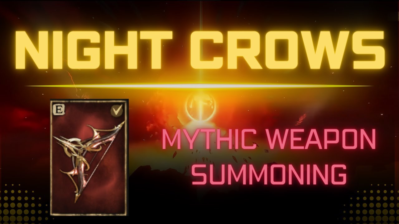 FINALLY! Ddi Mythical Weapon Summoning Video - [Night Crows]