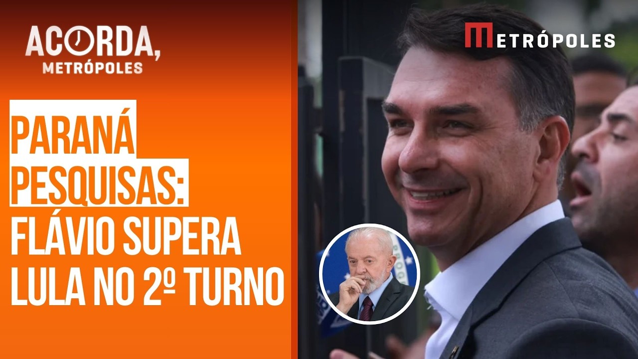 Paraná Pesquisas: Flávio supera Lula numericamente no 2º turno