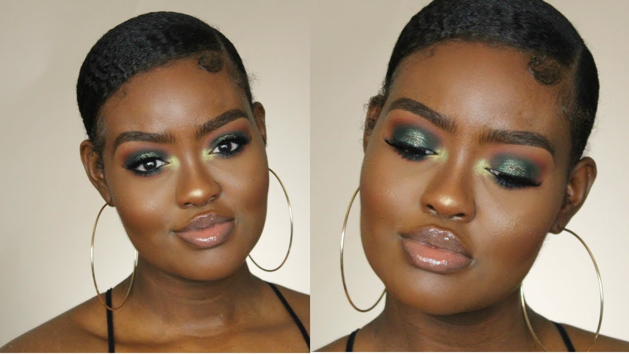 Green Glitter Halo Smokey Eye Tutorial | Shanny Stephens