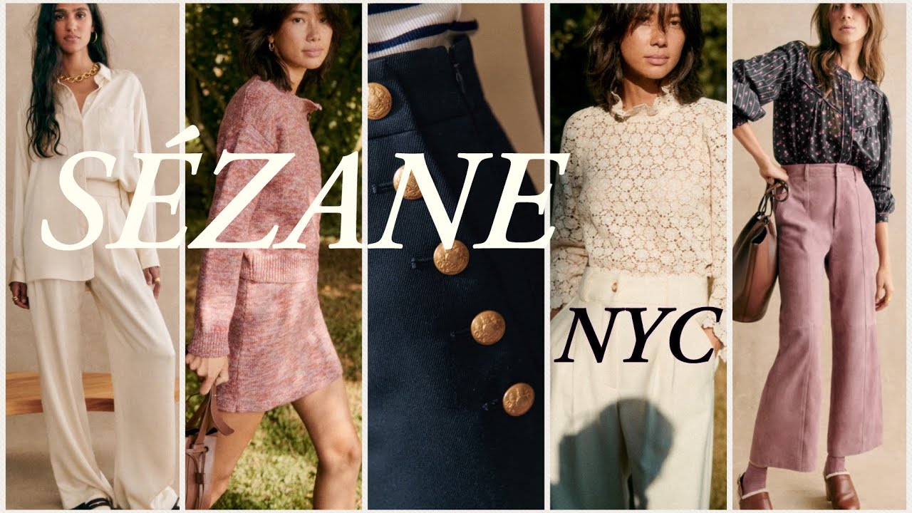 SEZANE Winter Collection NYC store | Sezane try on HAUL | New JEWELRY unboxing