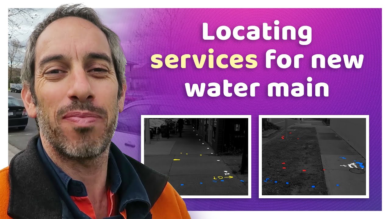 Locating services in preparation for a new water main