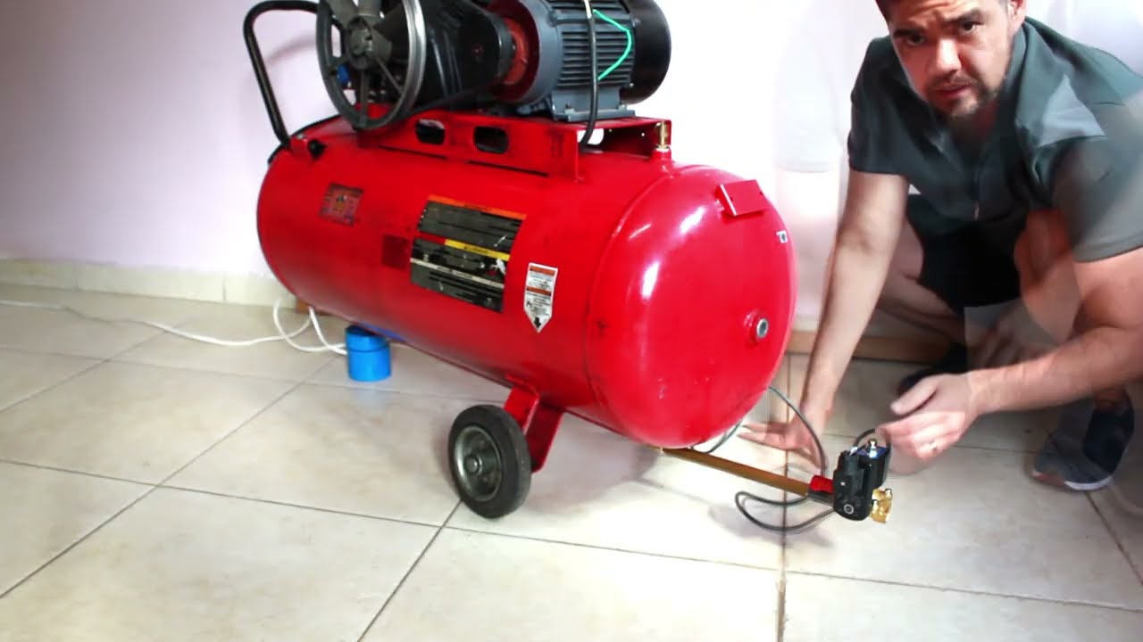 Como instalar o  purgador eletrônico no compressor