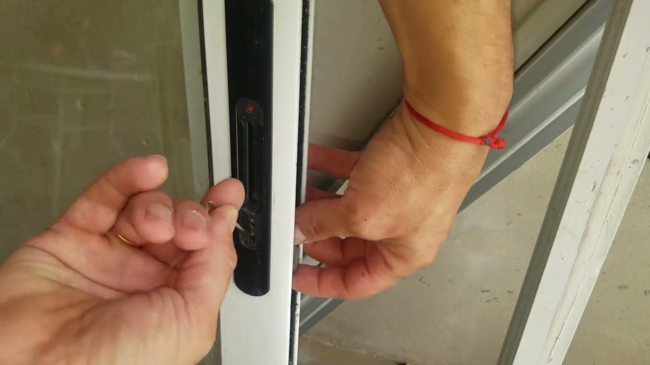 regulacion de cerradura de ventana corrediza