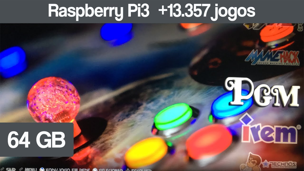 Galisteo Cobalto 64GB - 76 sistemas - 13.357 jogos - Rasp Pi3 Recalbox 4.1