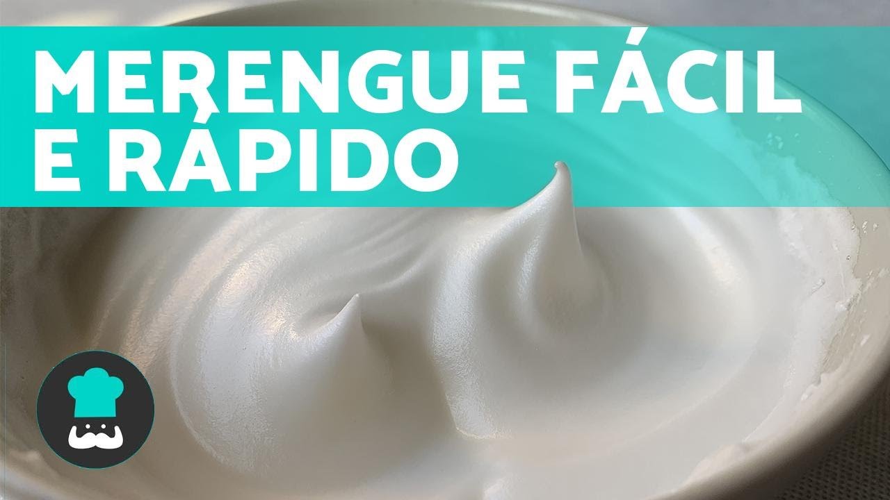 Como fazer merengue caseiro f&aacute;cil e r&aacute;pido 🧁 em 5 minutos!