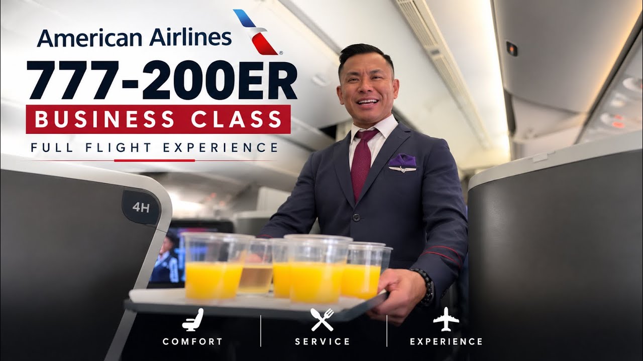Флагманский бизнес-класс American Airlines AA 777-200ER | ОТЧЕТ О ПОЕЗДКЕ | LHR — LAX