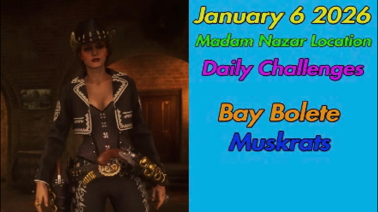 RDR2 Online Daily Challenges Madam Nazar Location January 6 2026 