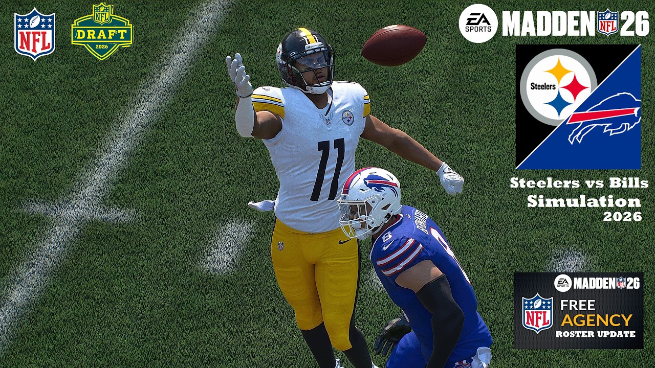 Madden 26 Steelers против Bills регулярный сезон НЕДЕЛЯ 7 (обновленные составы Madden 27) симуляц...