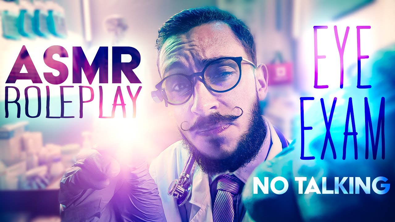 ASMR ROLEPLAY 👨🏻‍⚕️EYE Exam & Vision Tests 👁️Flashlight 🔦NO TALKING