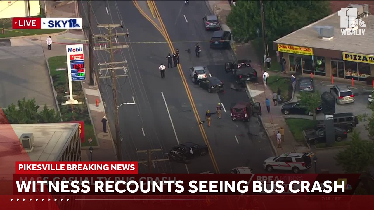 Witness recounts seeing MTA bus crash in Pikesville