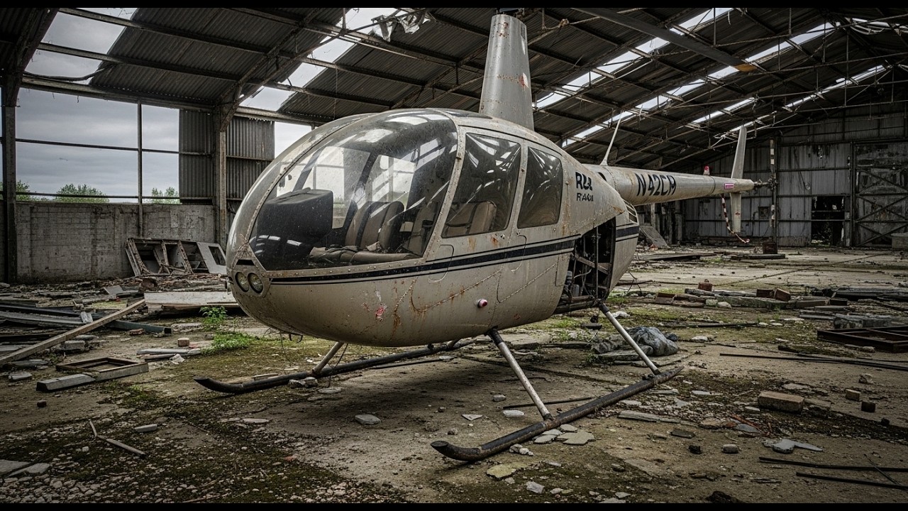 ASMR helicopter Restoration! Full Restoration Robinson R44 2003 from Abandoned State to Looking New