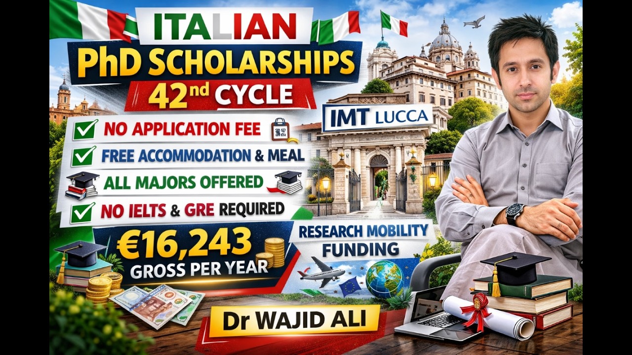 Fully Funded PhD in Italy 2026/27 | IMT Lucca Admissions Open Now/ No Application Fee, No IELTS, GRE